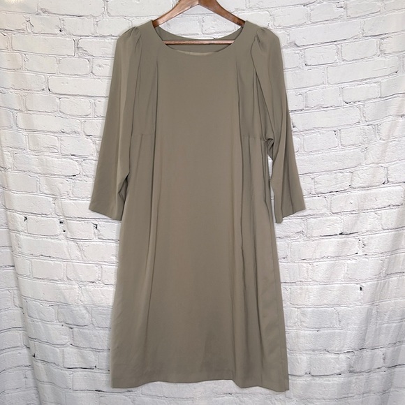 Seventy Dresses & Skirts - Seventy Mushroom Tan Colored Long Sleeve Dress Size Large Excellent Condition